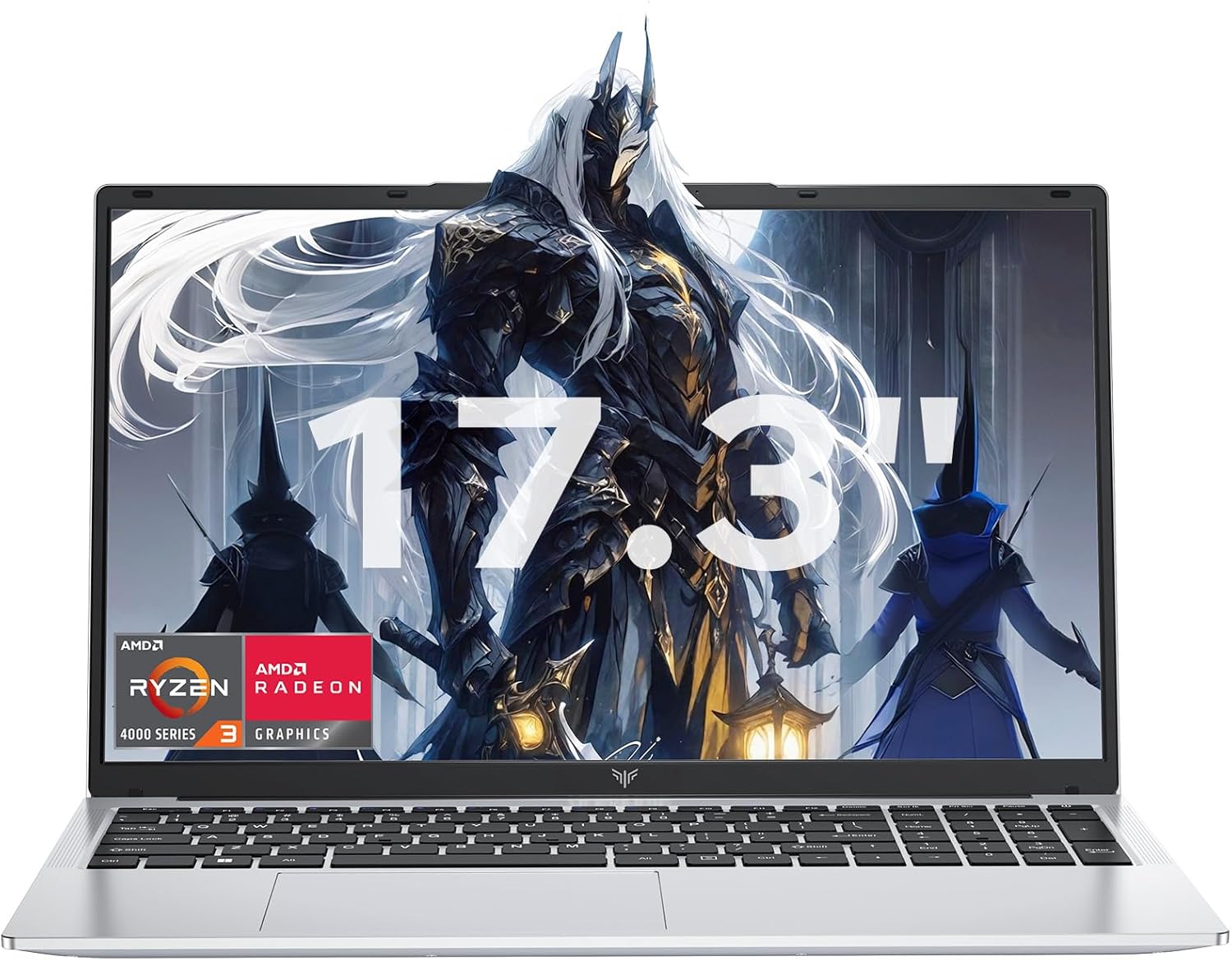 17.3 Inch Laptop - High-Speed Quad-Core Ryzen for Gaming & Work