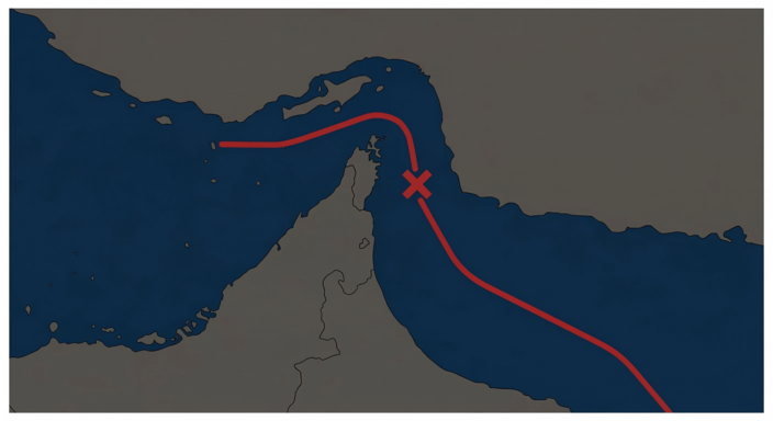Strait of Hormuz shipping route blocked — Iran war supply chain disruption electronics prices UK 2026