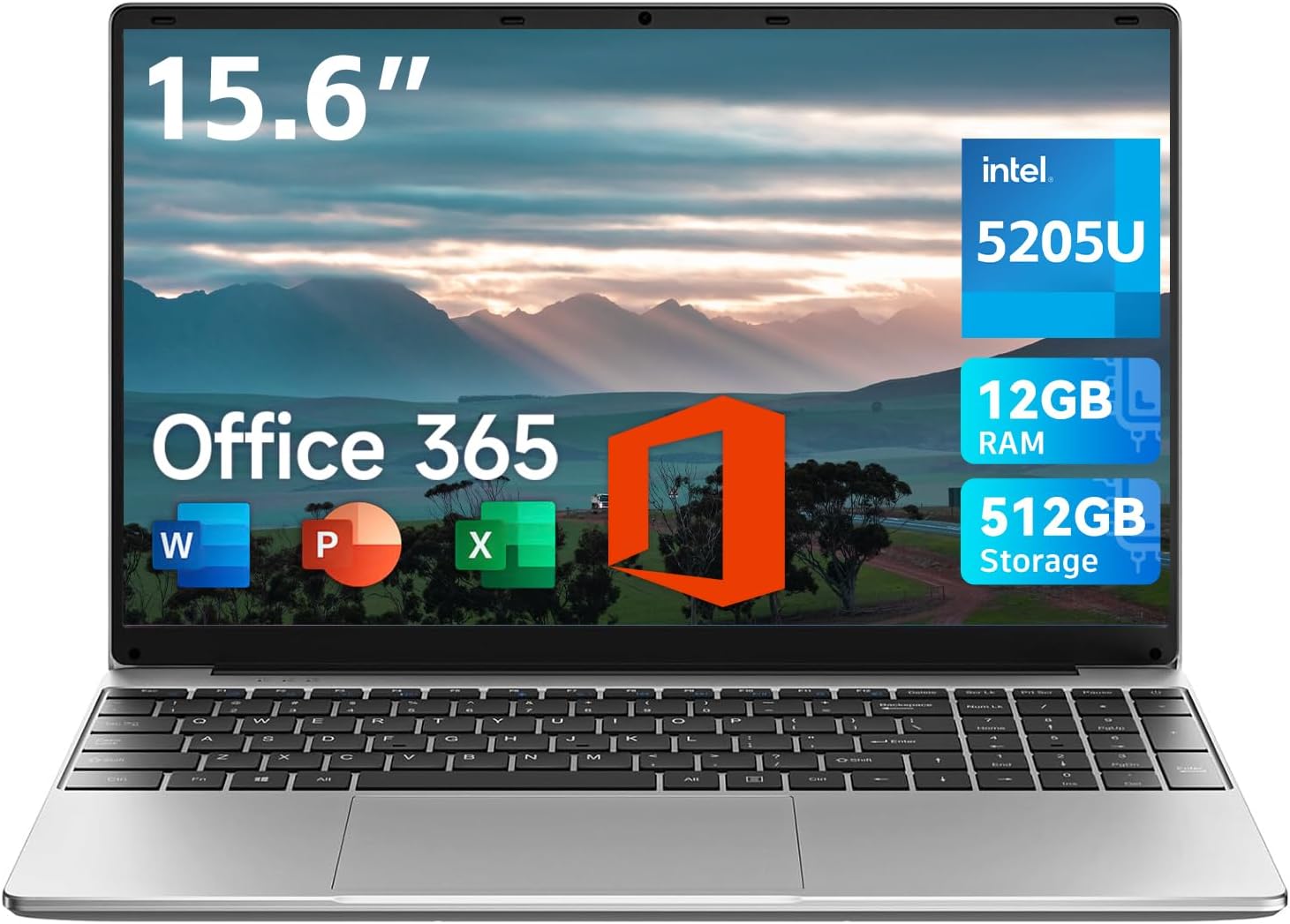 Jumper 15.6 Inch Laptop - Ideal for Students with 12GB RAM and Office 365